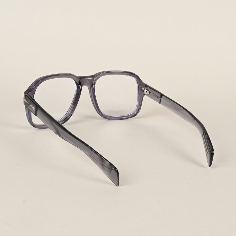 Voyage Transparent Light purple Square Eyeglasses for Men & Women - MG4995-C4
