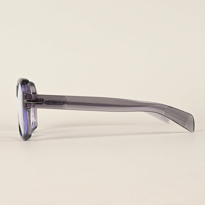 Voyage Transparent Light purple Square Eyeglasses for Men & Women - MG4995-C4