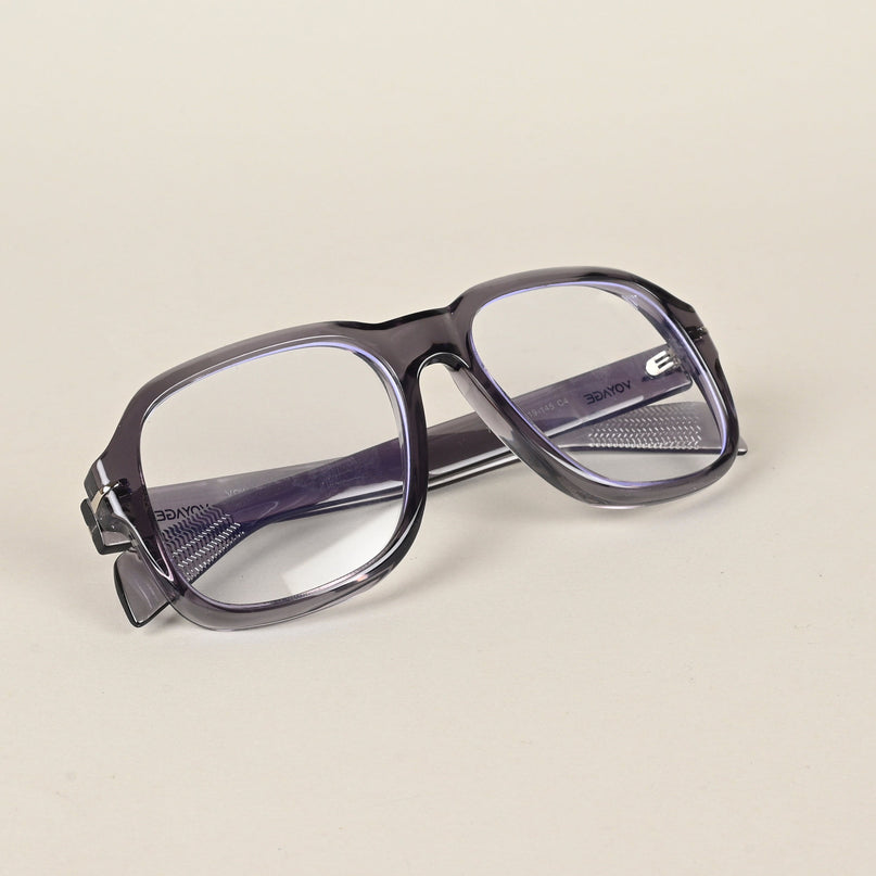 Voyage Transparent Light purple Square Eyeglasses for Men & Women - MG4995-C4