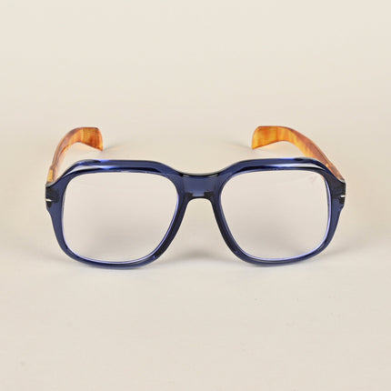 Voyage Transparent Blue Square Eyeglasses for Men & Women - MG4994-C3