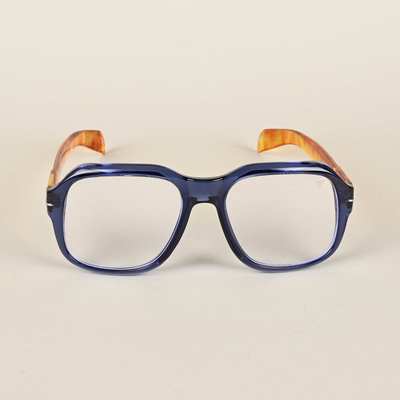 Voyage Transparent Blue Square Eyeglasses for Men & Women - MG4994-C3