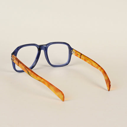 Voyage Transparent Blue Square Eyeglasses for Men & Women - MG4994-C3