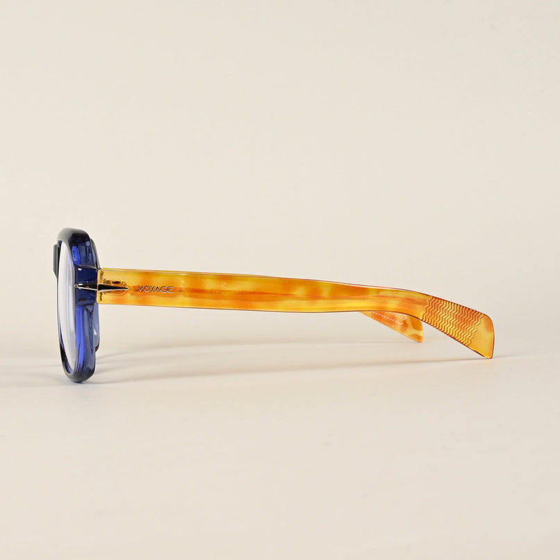 Voyage Transparent Blue Square Eyeglasses for Men & Women - MG4994-C3