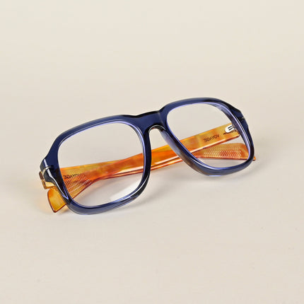 Voyage Transparent Blue Square Eyeglasses for Men & Women - MG4994-C3