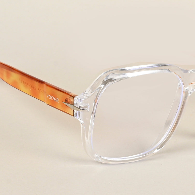 Voyage Transparent Square Eyeglasses for Men & Women - MG4996-C5
