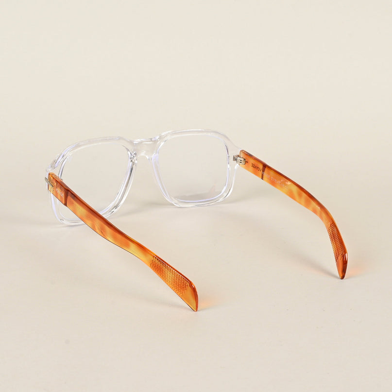 Voyage Transparent Square Eyeglasses for Men & Women - MG4996-C5
