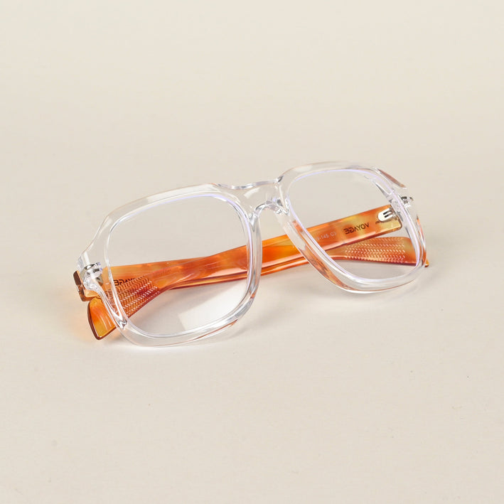 Voyage Transparent Square Eyeglasses for Men & Women - MG4996-C5