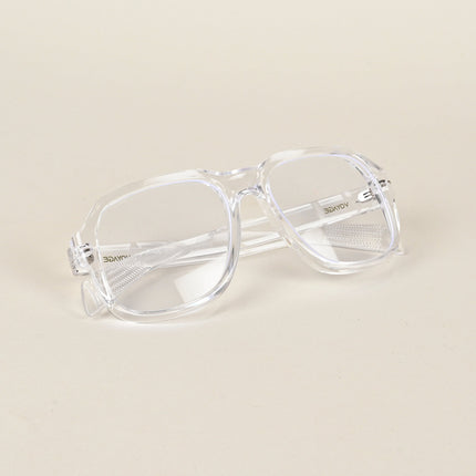Voyage Transparent Square Eyeglasses for Men & Women - MG4993-C2