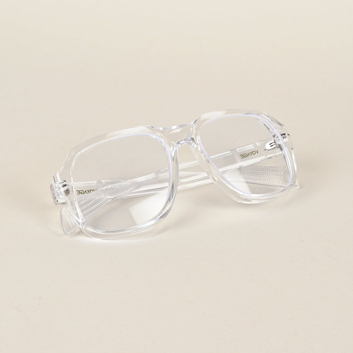 Voyage Transparent Square Eyeglasses for Men & Women - MG4993-C2