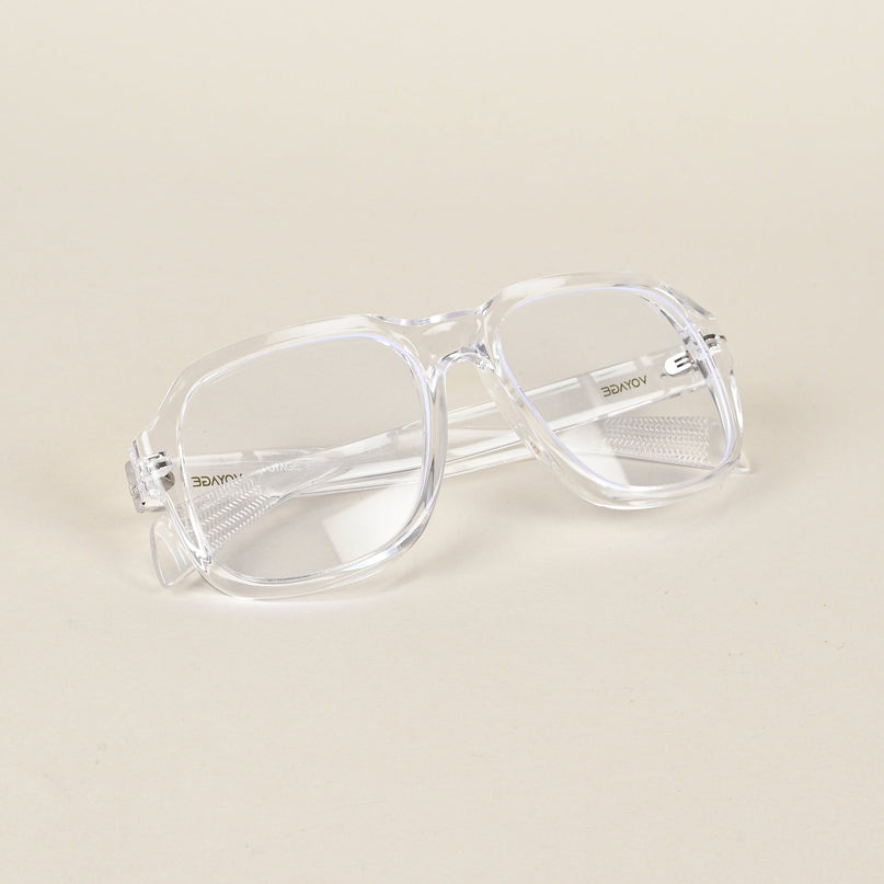Voyage Transparent Square Eyeglasses for Men & Women - MG4993-C2