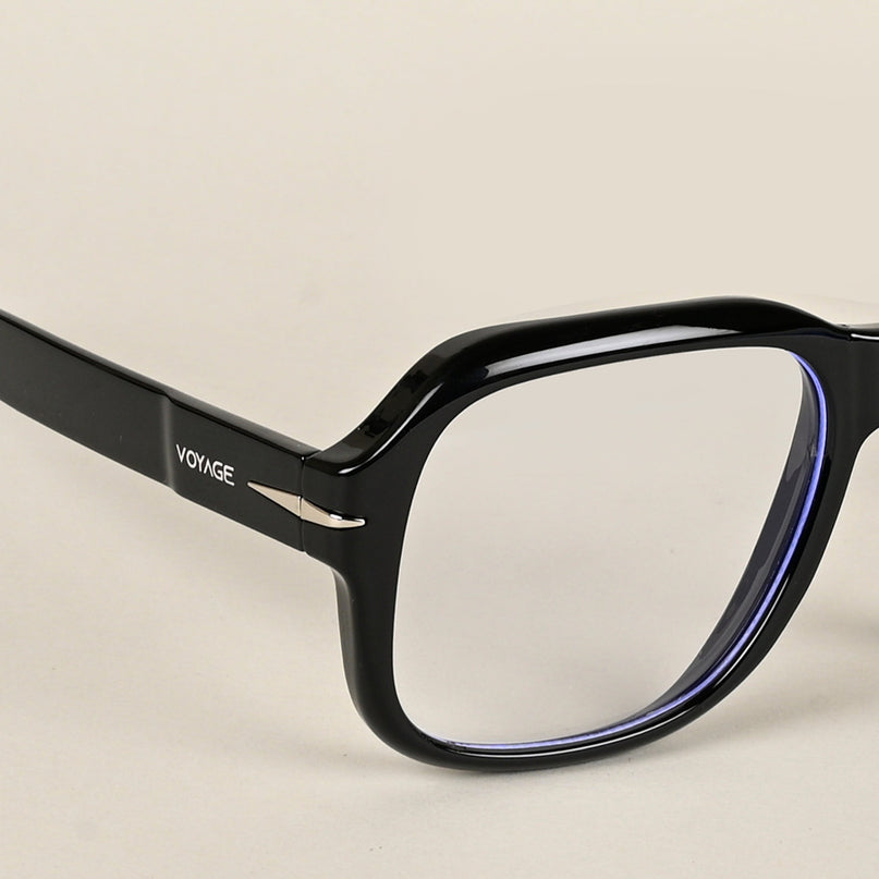 Voyage Shine Black Square Eyeglasses for Men & Women - MG4992-C1