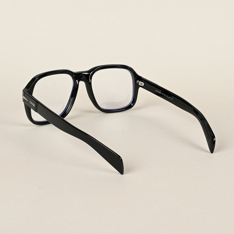 Voyage Shine Black Square Eyeglasses for Men & Women - MG4992-C1