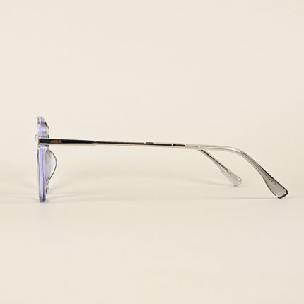 Voyage Transparent Grey Square Eyeglasses for Men & Women - MG4967-C2