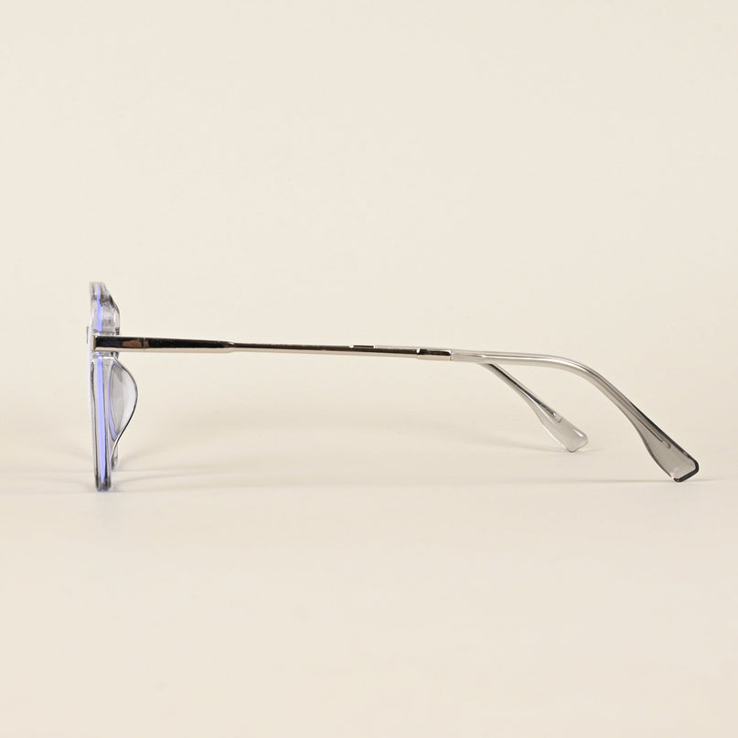 Voyage Transparent Grey Square Eyeglasses for Men & Women - MG4967-C2