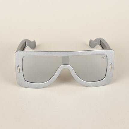 Wayfarer Sunglasses (Grey Lens | Silver Frame - MG4972)