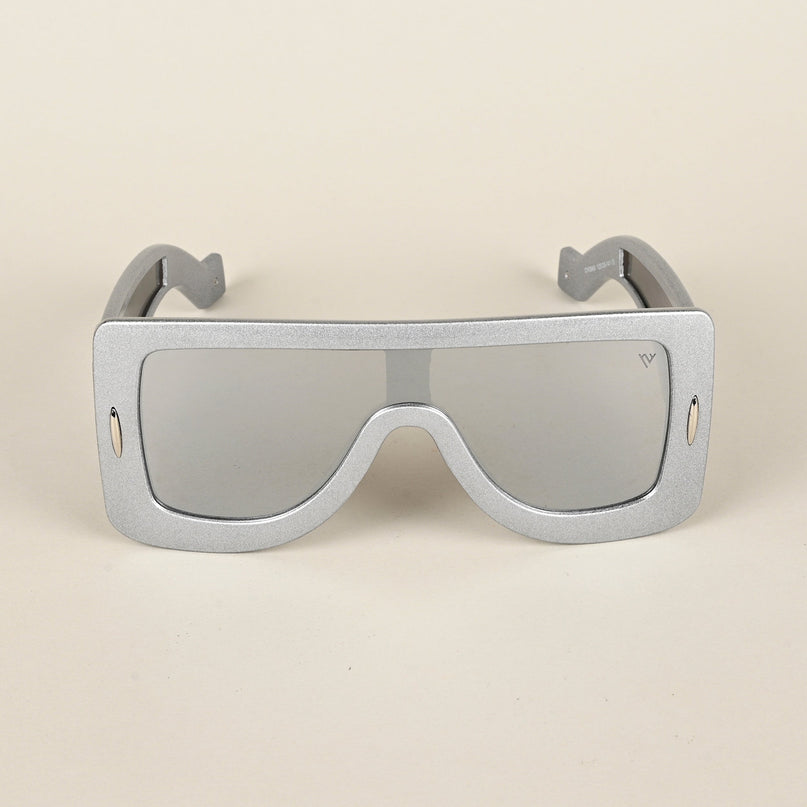 Wayfarer Sunglasses (Grey Lens | Silver Frame - MG4972)