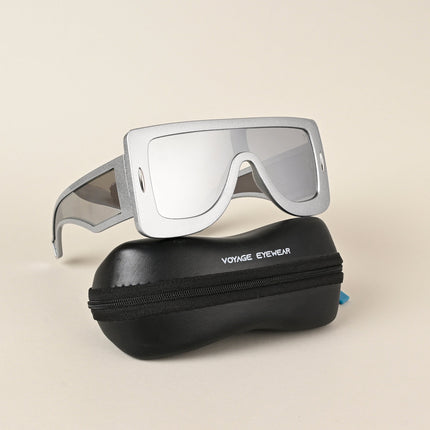 Wayfarer Sunglasses (Grey Lens | Silver Frame - MG4972)