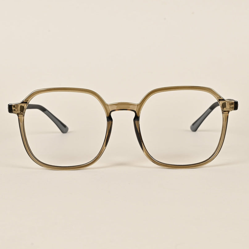 Voyage Brown Over Size Eyeglasses for Men & Women (11008MG3996)