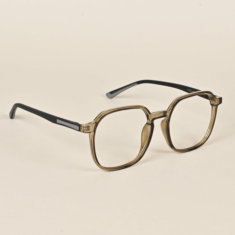 Voyage Brown Over Size Eyeglasses for Men & Women - MG3996