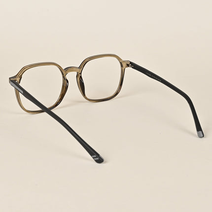 Voyage Brown Over Size Eyeglasses for Men & Women - MG3996