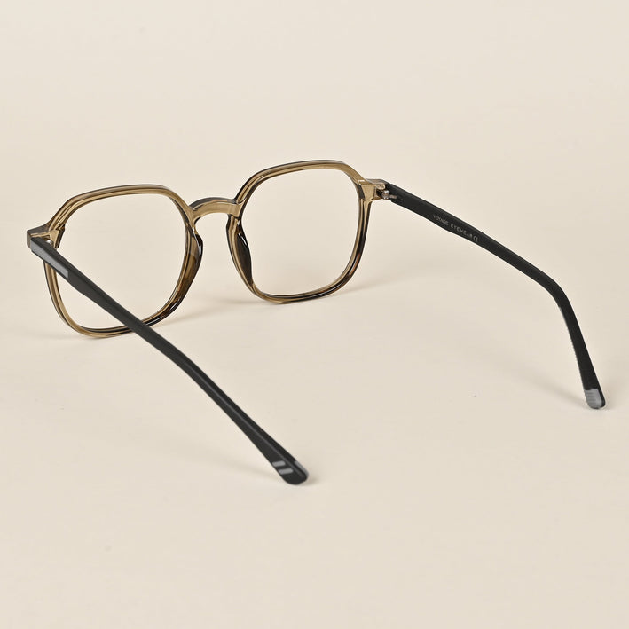 Voyage Brown Over Size Eyeglasses for Men & Women - MG3996