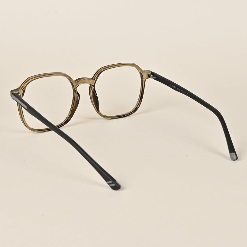 Voyage Brown Over Size Eyeglasses for Men & Women - MG3996