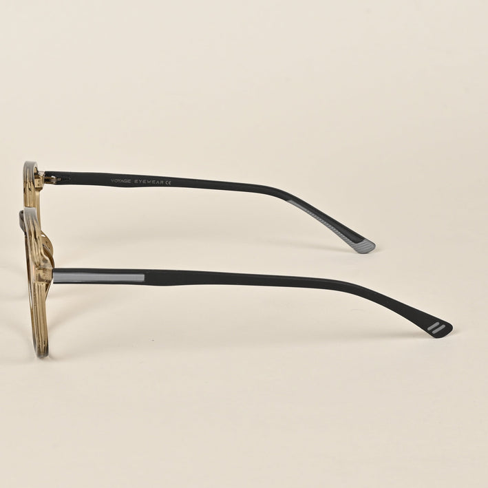 Voyage Brown Over Size Eyeglasses for Men & Women - MG3996