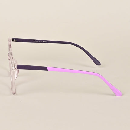 Voyage Light Purple Square Eyeglasses for Men & Women - MG4001