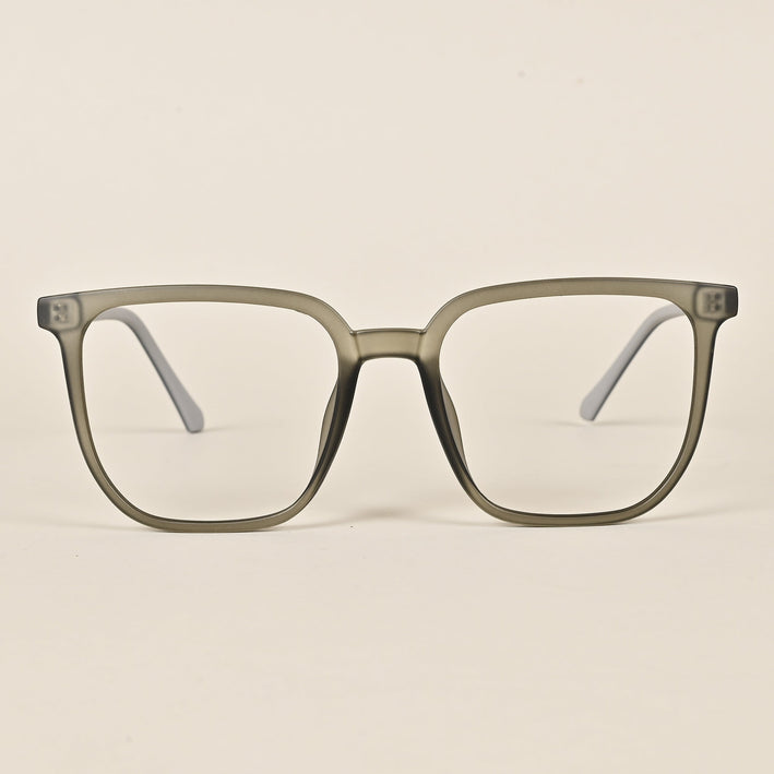 Voyage Olive Green Square Eyeglasses for Men & Women - MG4000