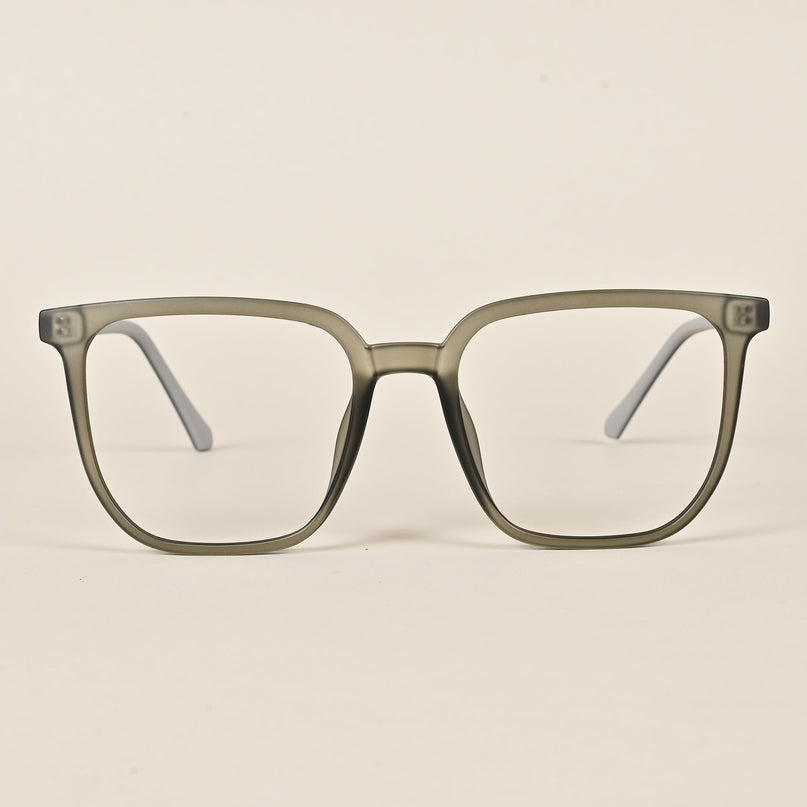 Voyage Olive Green Square Eyeglasses for Men & Women - MG4000