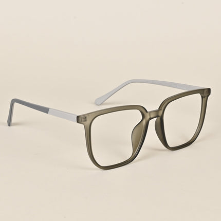 Voyage Olive Green Square Eyeglasses for Men & Women - MG4000