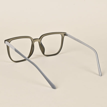 Voyage Olive Green Square Eyeglasses for Men & Women - MG4000