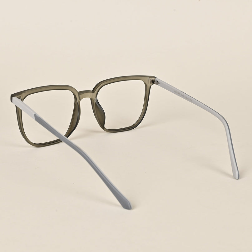 Voyage Olive Green Square Eyeglasses for Men & Women - MG4000