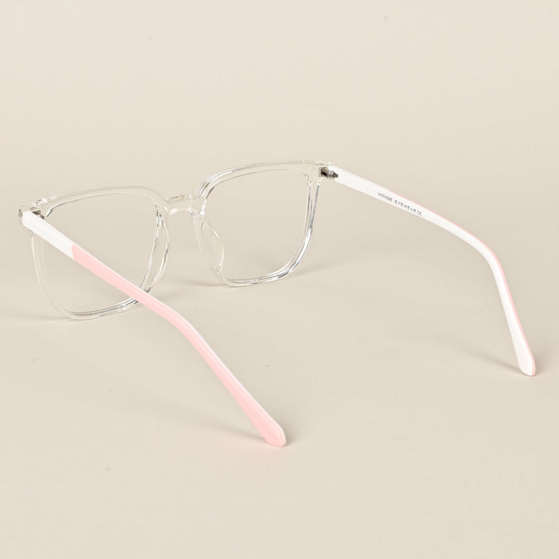 Voyage Transparent Square Eyeglasses for Men & Women - MG3999