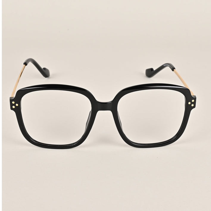 Voyage Matt Black Oversize Eyeglasses - MG3850