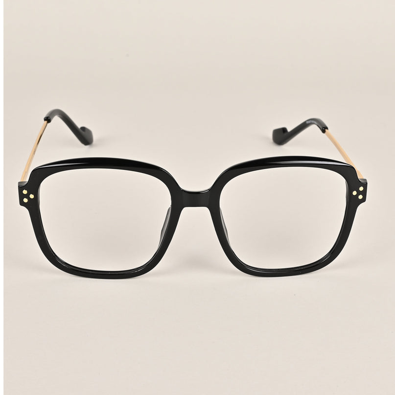 Voyage Matt Black Oversize Eyeglasses - MG3850