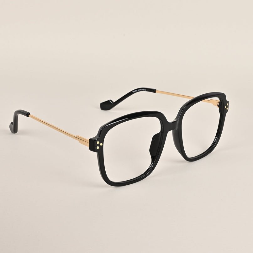 Voyage Matt Black Oversize Eyeglasses - MG3850
