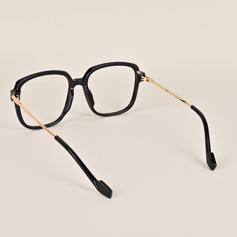 Voyage Matt Black Oversize Eyeglasses - MG3850