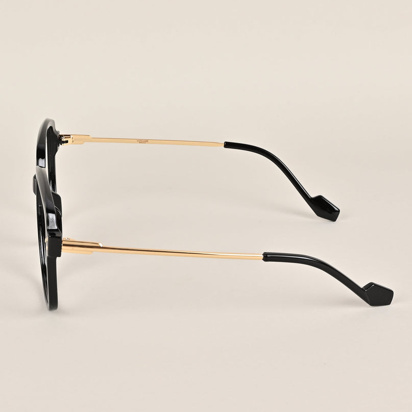 Voyage Matt Black Oversize Eyeglasses - MG3850