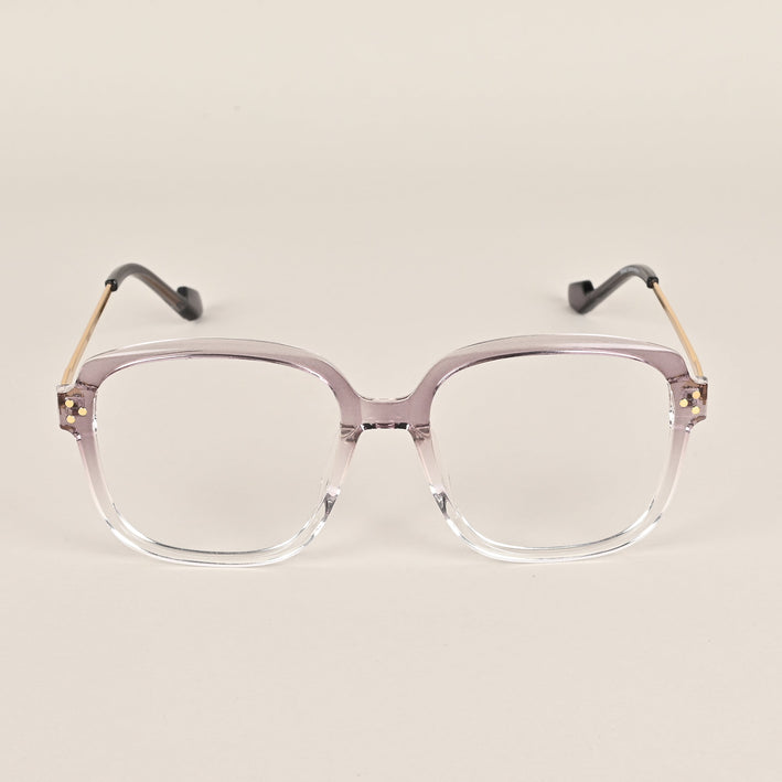 Voyage Purple And Clear Oversize Eyeglasses - MG3851