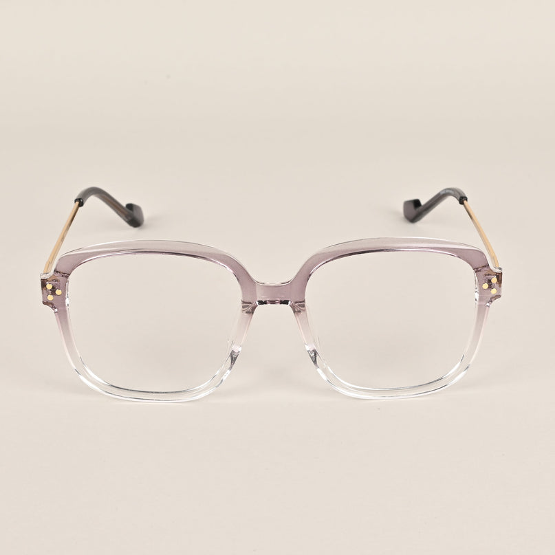 Voyage Purple And Clear Oversize Eyeglasses - MG3851