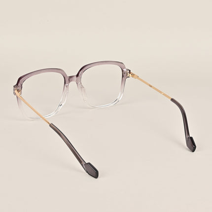 Voyage Purple And Clear Oversize Eyeglasses - MG3851