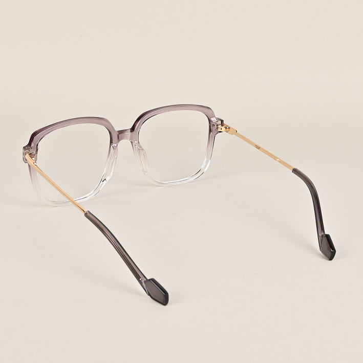 Voyage Purple And Clear Oversize Eyeglasses - MG3851