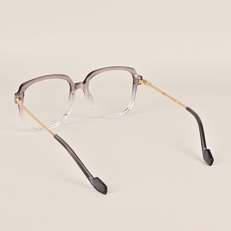 Voyage Purple And Clear Oversize Eyeglasses - MG3851
