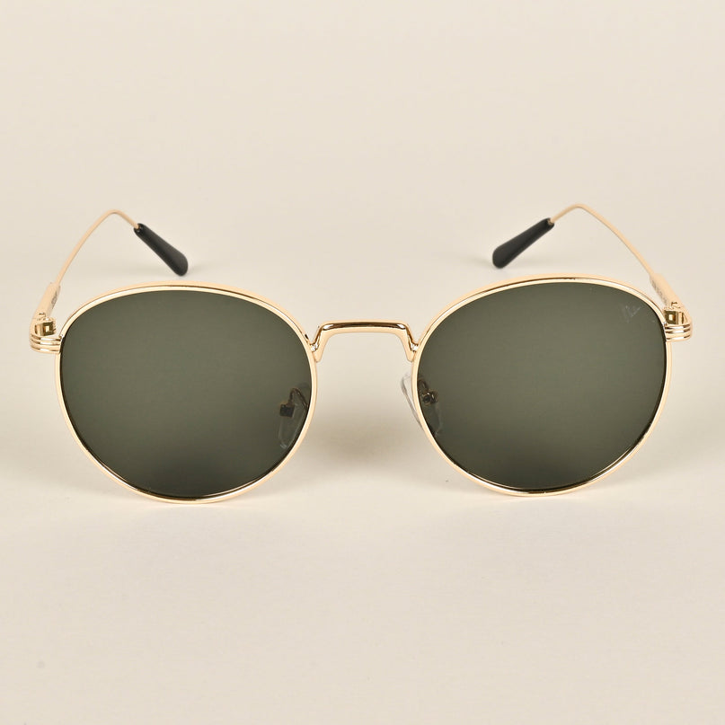 Voyage Round Green Sunglasses MG3048