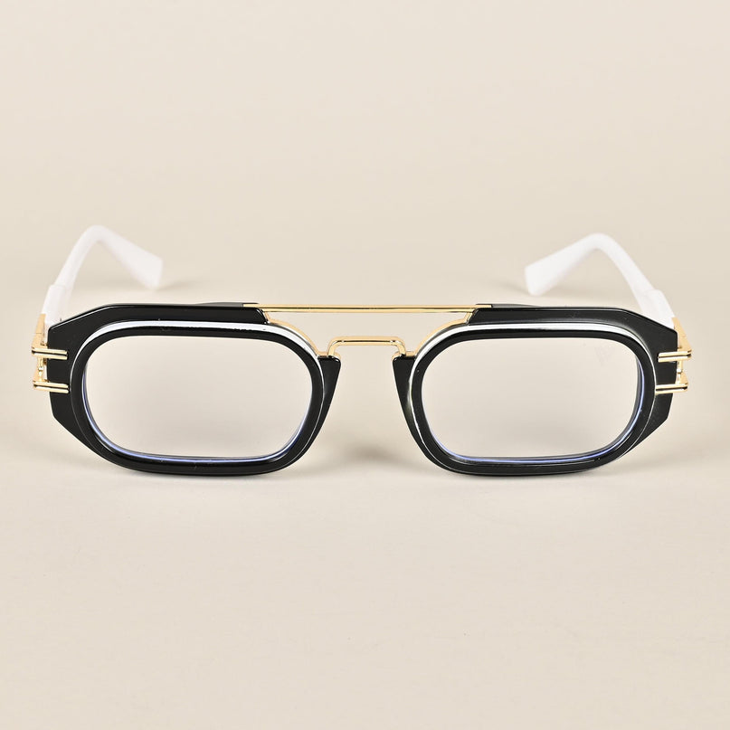 Voyage Black & White Oval Eyeglasses - MG3926