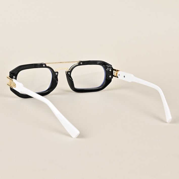 Voyage Black & White Oval Eyeglasses - MG3926