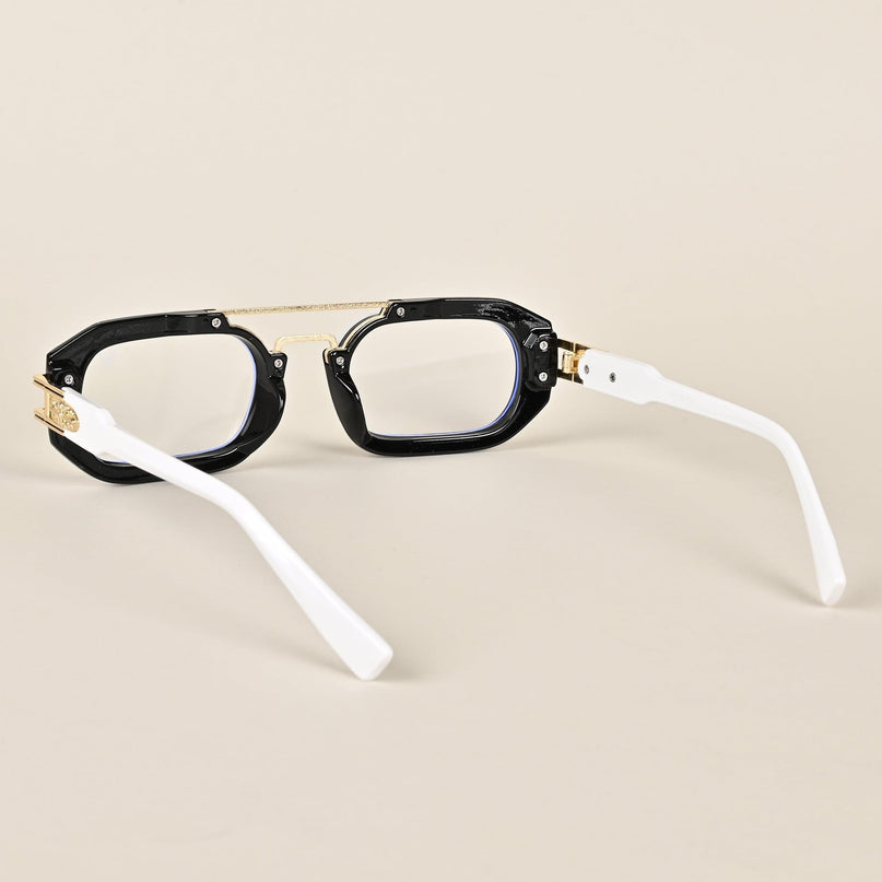 Voyage Black & White Oval Eyeglasses - MG3926