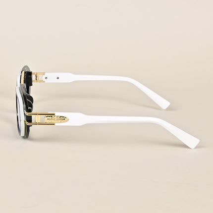 Voyage Black & White Oval Eyeglasses - MG3926