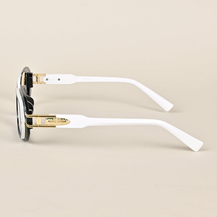 Voyage Black & White Oval Eyeglasses - MG3926